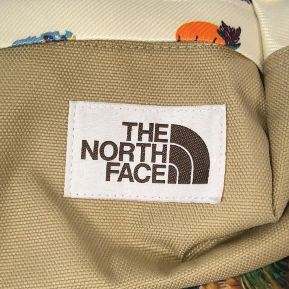 The North Face Waist Pack Fanny Belt Bag Tan Print Adjustable Strap Crossbody